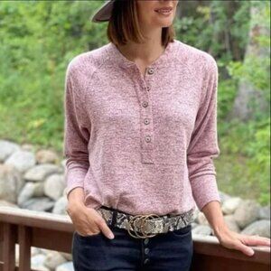 Cabi‎ Henley Pullover Knit Sweater  Long  Sleeve  Style# 4200 Size L